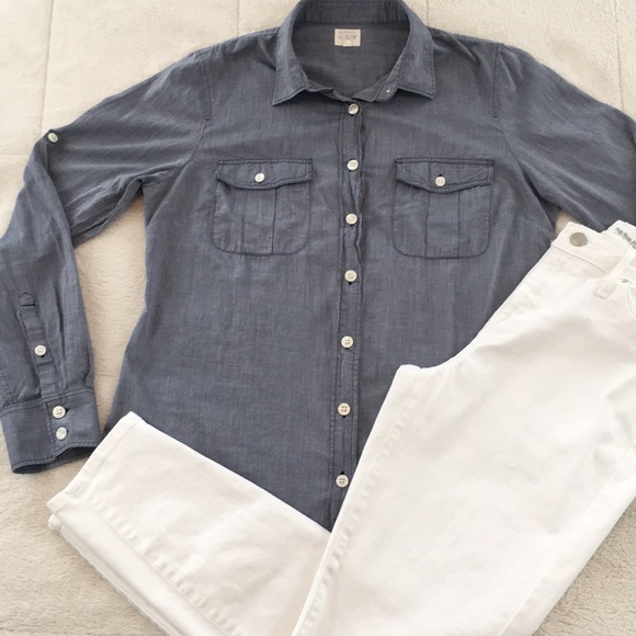J. Crew Tops - J. Crew button down top size Medium
